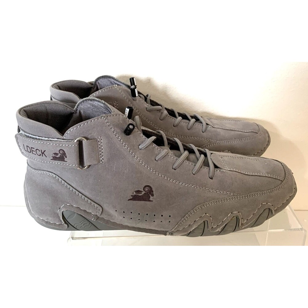 LDeck Italian Handmade Suede Luxury High top Sneakers Women 9M